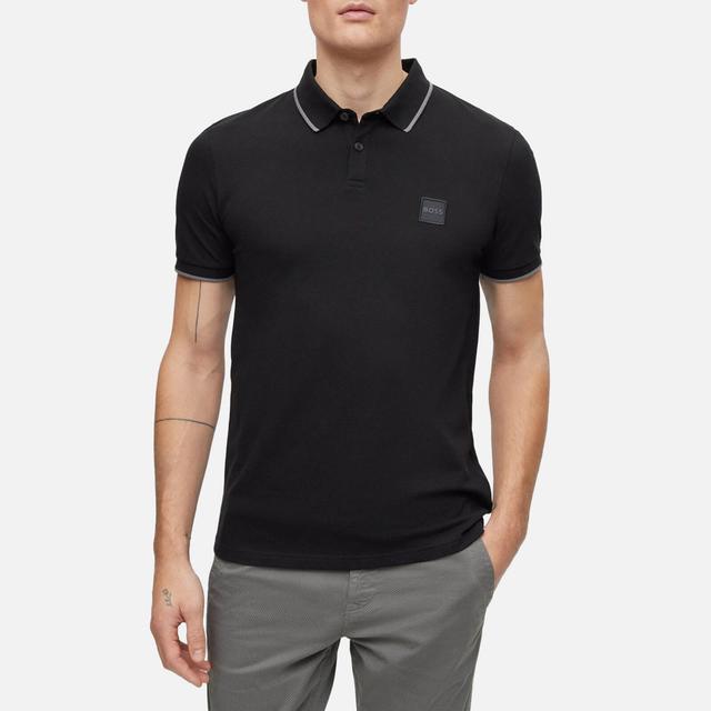 BOSS Orange Men's Passertip Polo Shirt - Black - S on Productcaster.