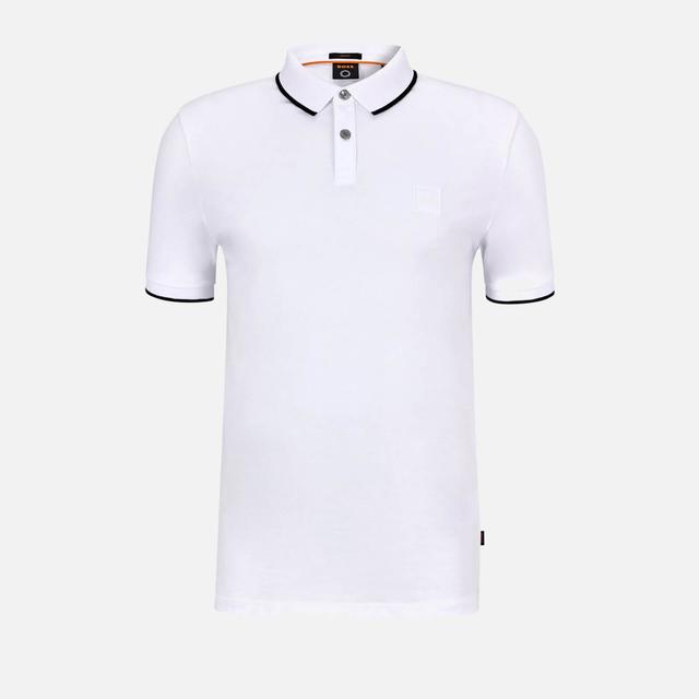 BOSS Orange Men's Passertip Polo Shirt - White - S on Productcaster.