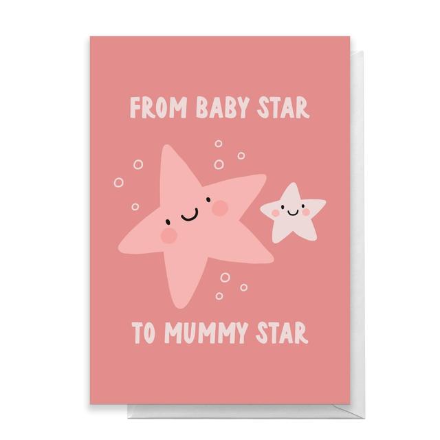 From Baby Star To Mummy Star Greetings Card - Large Card on Productcaster.