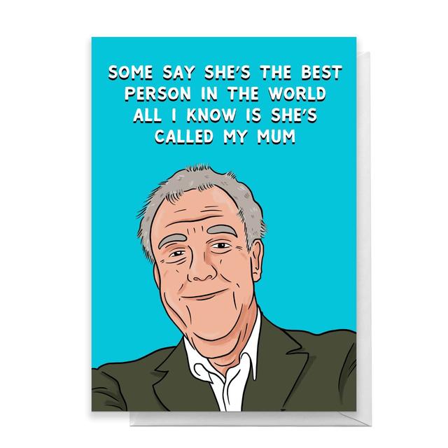 Jeremy Clarkson Best Mum Greetings Card - Large Card on Productcaster.