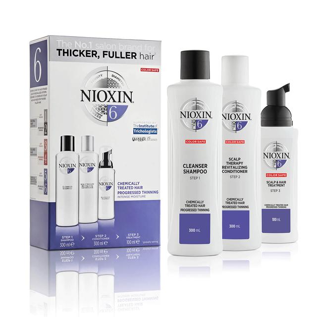 Nioxin Kit System 6 for Bleached / Chemically Treated Hair with Progressed Thinning, Full Size on Productcaster.