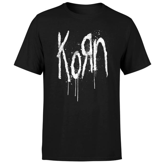 Korn Splatter Men's T-Shirt - Black - XS on Productcaster.