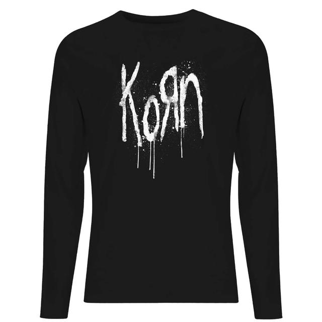 Korn Splatter Men's Long Sleeve T-Shirt - Black - XS on Productcaster.