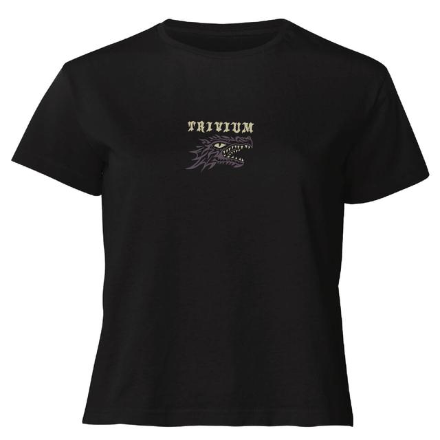 Camiseta corta Dragon Stamp para mujer de Trivium - Negro - M on Productcaster.