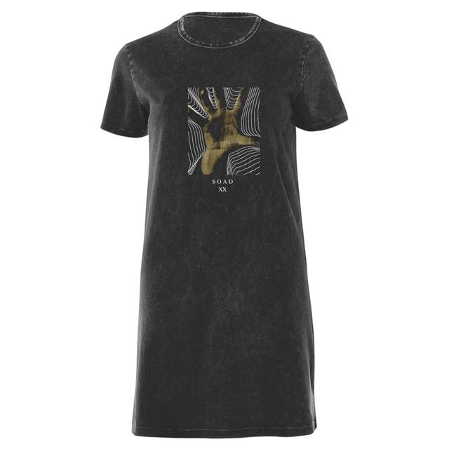 Camiseta de tirantes para mujer de System Of A Down Hand - Black Acid Wash - L on Productcaster.