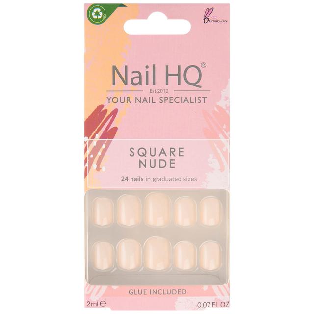 Nail HQ Square Nude Nails (24 Pieces) on Productcaster.