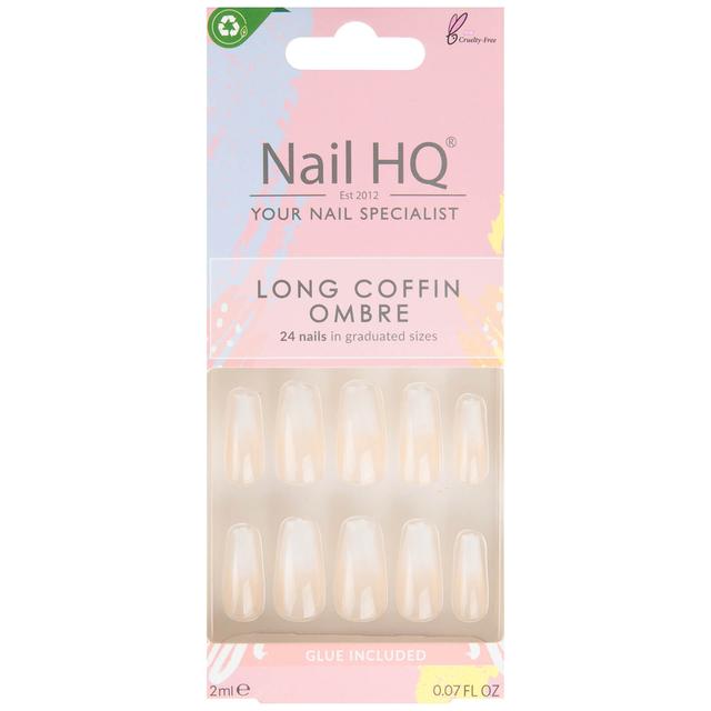 Nail HQ Long Coffin Ombre Nails (24 Pieces) on Productcaster.