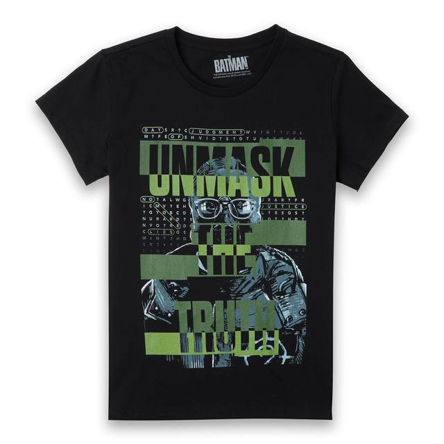 The Batman Unmask The Truth Women's T-Shirt - Black - XXL on Productcaster.