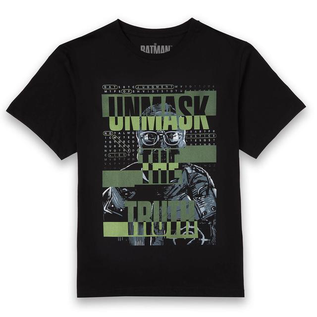 The Batman Unmask The Truth Men's T-Shirt - Black - L on Productcaster.