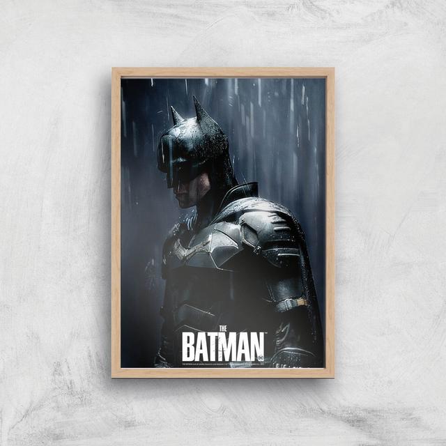 The Batman Gotham Hero Giclee Art Print - A4 - Wooden Frame on Productcaster.