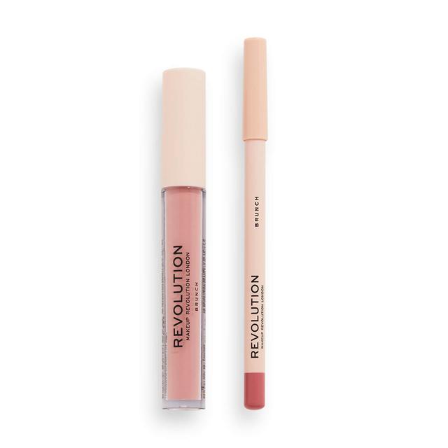 Makeup Revolution Lip Contour Kit (Various Shades) - Brunch on Productcaster.