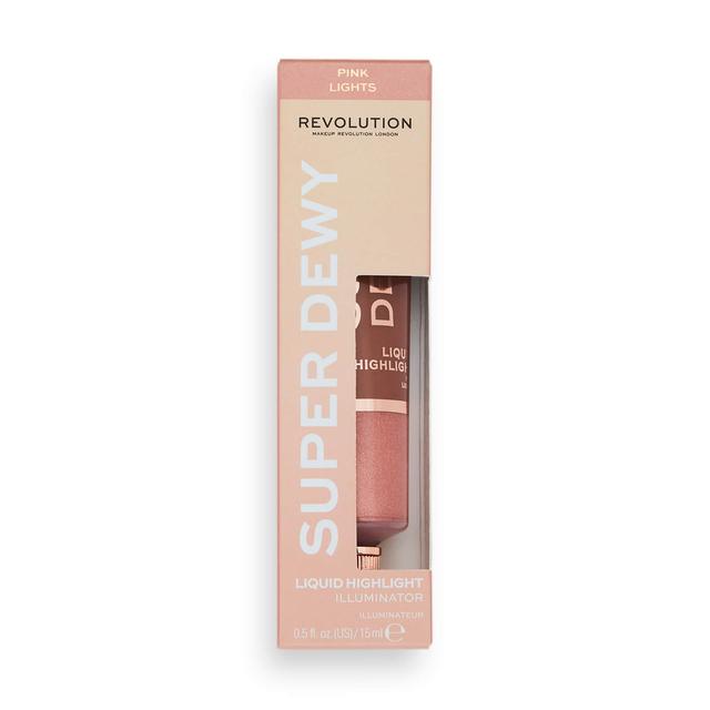 Makeup Revolution Superdewy Liquid Highlighter 15ml (Various Shades) - Pink Lights on Productcaster.