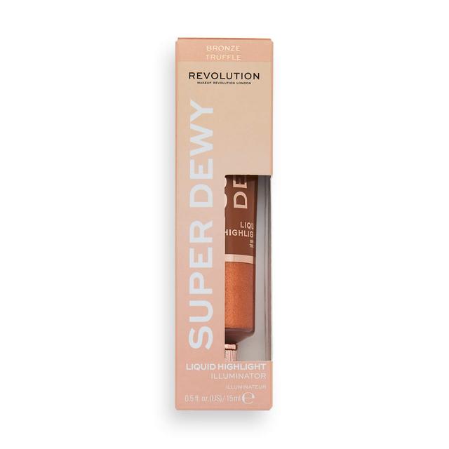 Makeup Revolution Superdewy Liquid Highlighter 15ml (Various Shades) - Bronze Truffle on Productcaster.