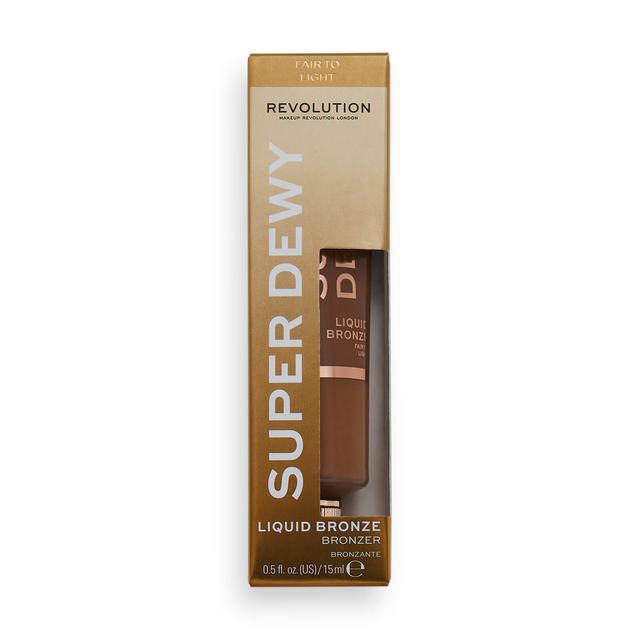 Makeup Revolution Superdewy Liquid Bronzer 15ml (Various Shades) - Fair to Light on Productcaster.