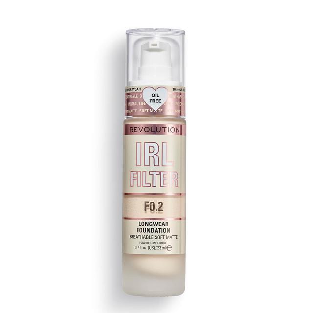 Makeup Revolution IRL Filter Longwear Foundation 23ml (Various Shades) - F.02 on Productcaster.