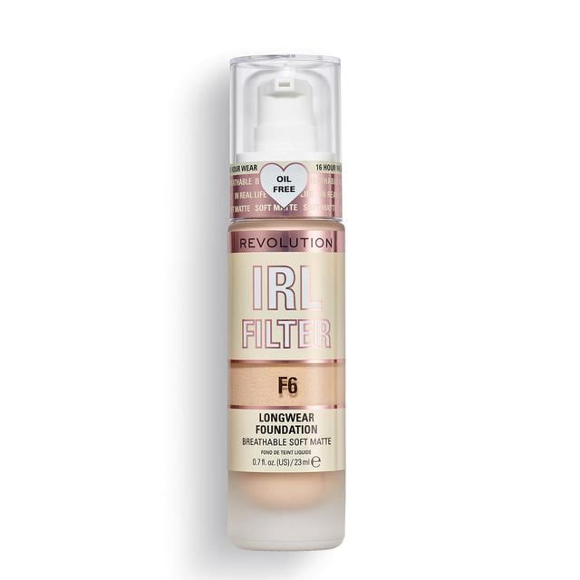 Makeup Revolution IRL Filter Longwear Foundation 23ml (Various Shades) - F6 on Productcaster.