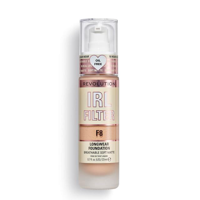 Makeup Revolution IRL Filter Longwear Foundation 23ml (Various Shades) - F8 on Productcaster.