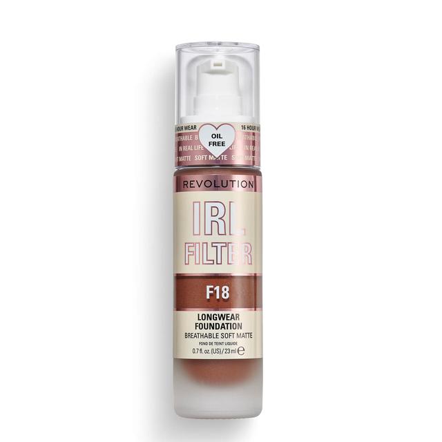 Makeup Revolution IRL Filter Longwear Foundation 23ml (Various Shades) - F18 on Productcaster.