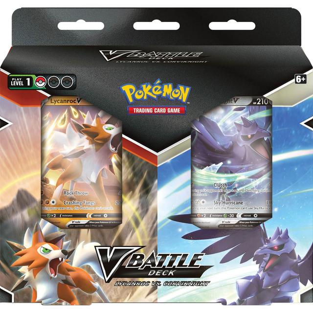 Pokémon TCG: Lycanroc V vs Corviknight V Battle Deck Bundle on Productcaster.