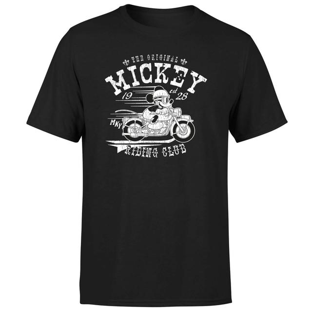 Disney Mickey Mouse Riding Club Men's T-Shirt - Black - L - Schwarz on Productcaster.