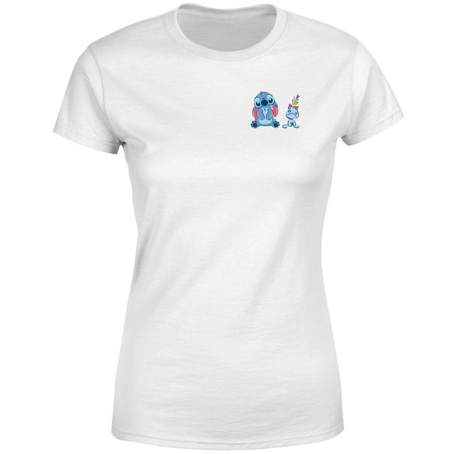 Disney Stitch & Scrump Women's T-Shirt - White - S - White on Productcaster.