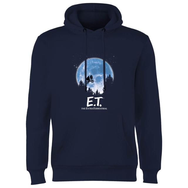 Sudadera con capucha Silhouette Moon de E.T. the Extra-Terrestrial - Azul marino - M on Productcaster.