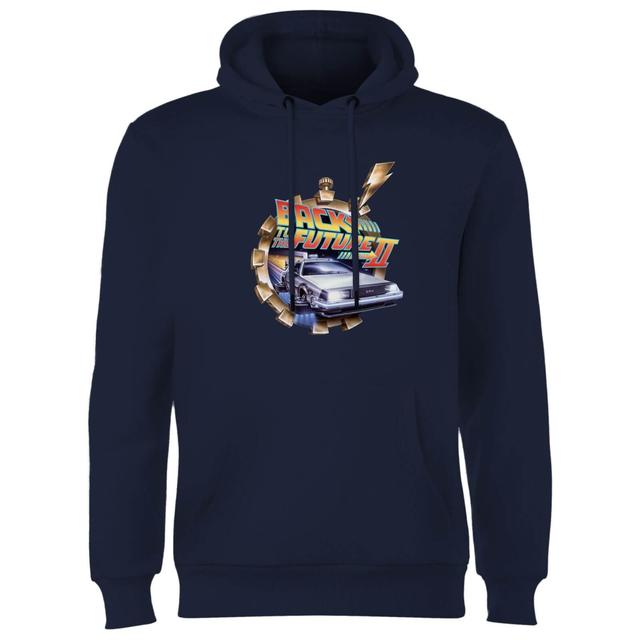 Back to the future Clockwork Hoodie - Navy - XL on Productcaster.