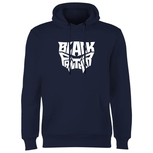 Marvel Black Panther Worded Emblem Hoodie - Navy - L on Productcaster.