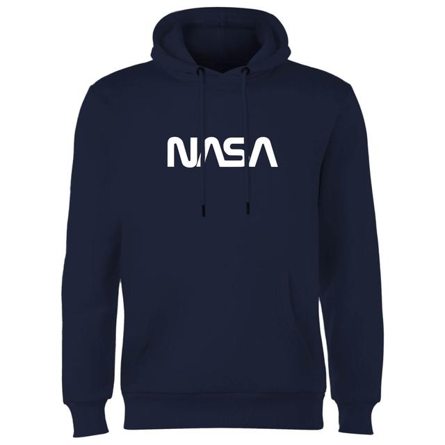 Sudadera con capucha Worm Logotype de NASA - Azul marino - XL on Productcaster.