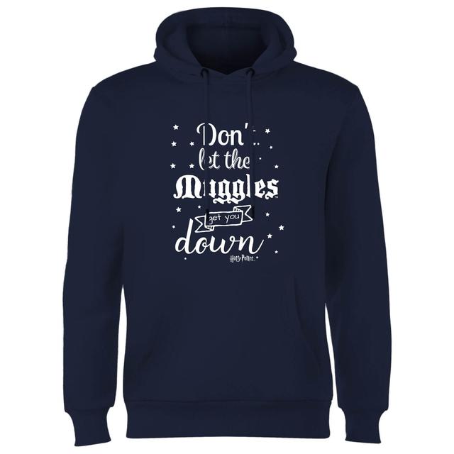 Harry Potter Don't Let The Muggles Get You Down Hoodie - Navy - XXL on Productcaster.