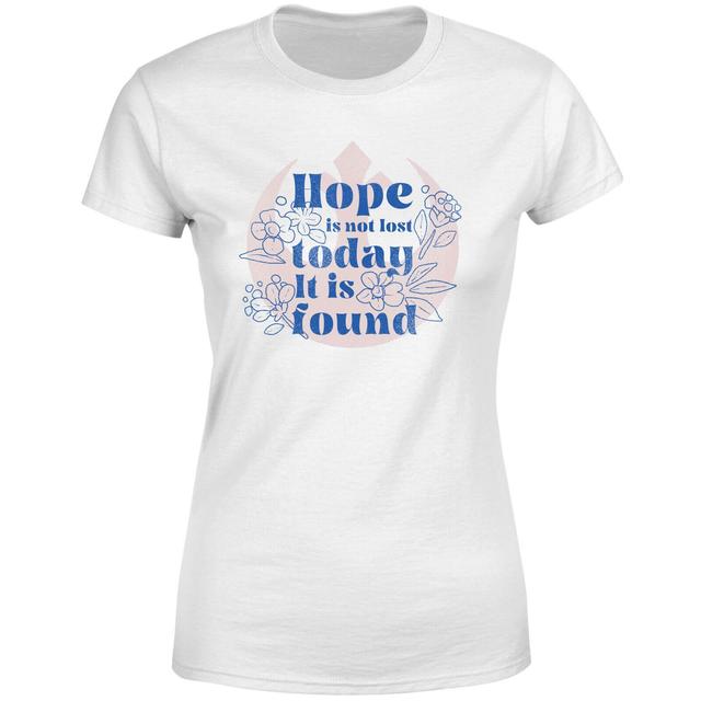 Star Wars Hope Is Not Lost Today It Is Found Women's T-Shirt - White - XXL - Weiß on Productcaster.