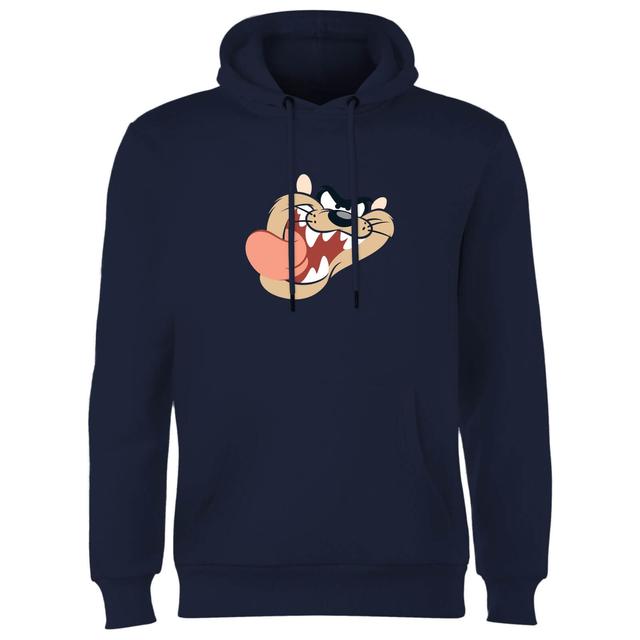 Sudadera con capucha Tasmanian Devil Face de Looney Tunes - Azul marino - S on Productcaster.