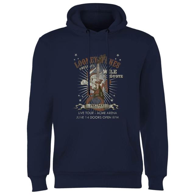 Looney Tunes Wile E Coyote Guitar Arena Tour Hoodie - Navy - XL on Productcaster.