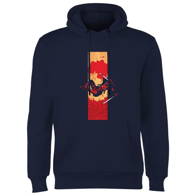 Marvel Deadpool Blood Strip Hoodie - Navy - XL on Productcaster.