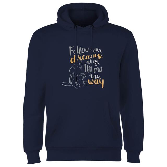 Sudadera con capucha Follow Your Dreams de Dumbo - Azul marino - S on Productcaster.