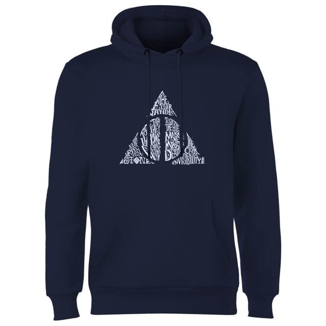 Sudadera con capucha y texto Las reliquias de la muerte - Azul - L on Productcaster.