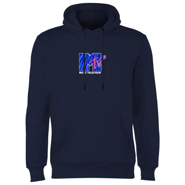 MTV Front Print Hoodie - Navy - L on Productcaster.