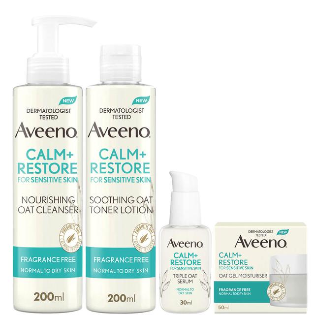 Aveeno Face 4-Step Routine Bundle for Sensitive Skin on Productcaster.