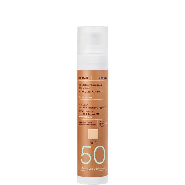 KORRES Red Grape Tinted Face Sunscreen SPF50 50ml on Productcaster.