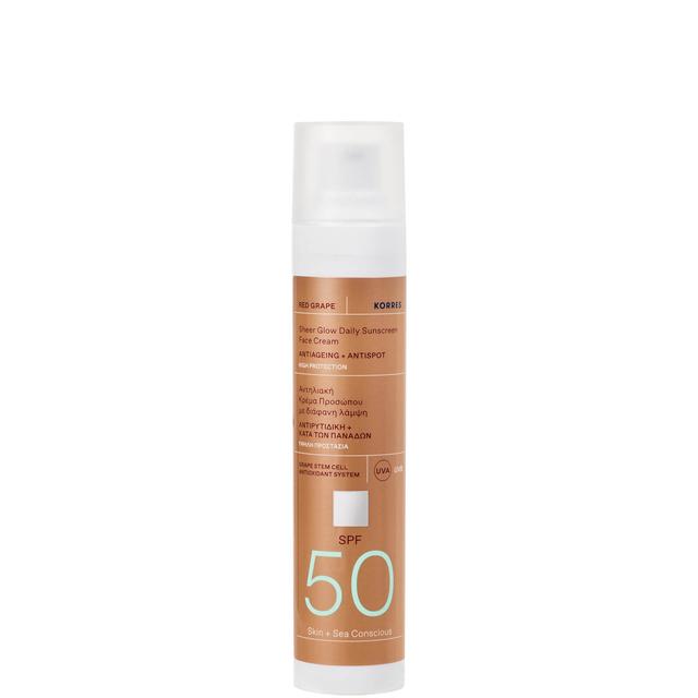 KORRES Red Grape Face Illuminating Sunscreen SPF50 50ml on Productcaster.