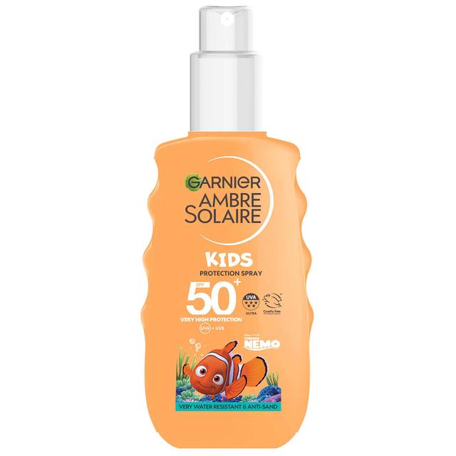 Garnier Ambre Solaire Kids' SPF50+ Water and Sand Resistant Sun Cream Spray 150ml on Productcaster.