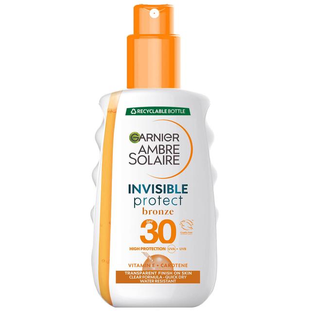 Garnier Ambre Solaire Invisible Protect Bronze Transparent SPF30 Sun Cream Spray 200ml on Productcaster.