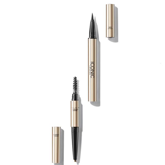 ICONIC London Triple Precision Brow Definer 0.33g (Various Colours) - Black Brown on Productcaster.