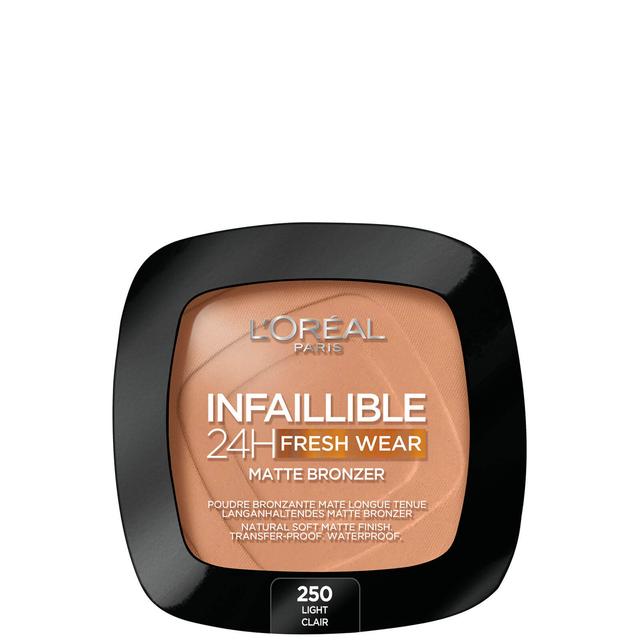 L'Oréal Paris Infallible 24H Longwear Soft Matte Bronzer 90ml (Various Shades) - 250 Light on Productcaster.