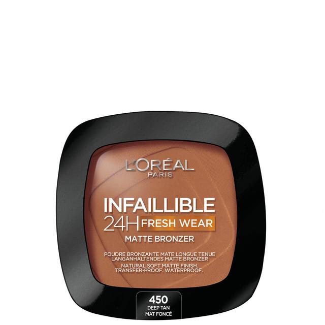 L'Oréal Paris Infallible 24H Longwear Soft Matte Bronzer 90ml (Various Shades) - 450 Tan Deep on Productcaster.