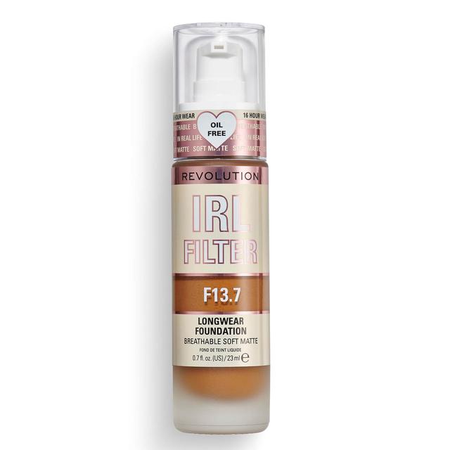 Makeup Revolution IRL Filter Longwear Foundation 23ml (Various Shades) - F13.7 on Productcaster.