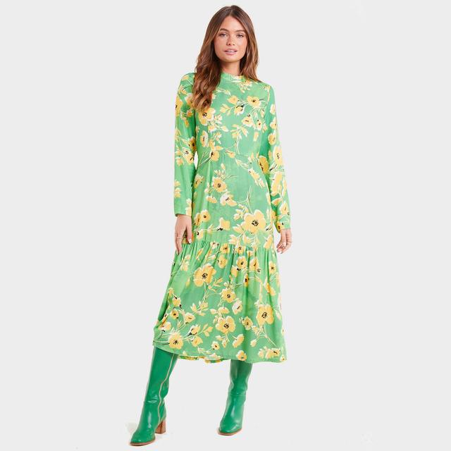 Never Fully Dressed Women's Green Daisy Dress - Green - UK 14 on Productcaster.