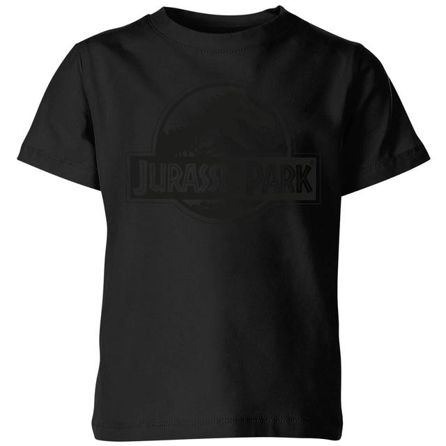 Jurassic Park Monochrome Kids' T-Shirt - Black - 7-8 Jahre on Productcaster.