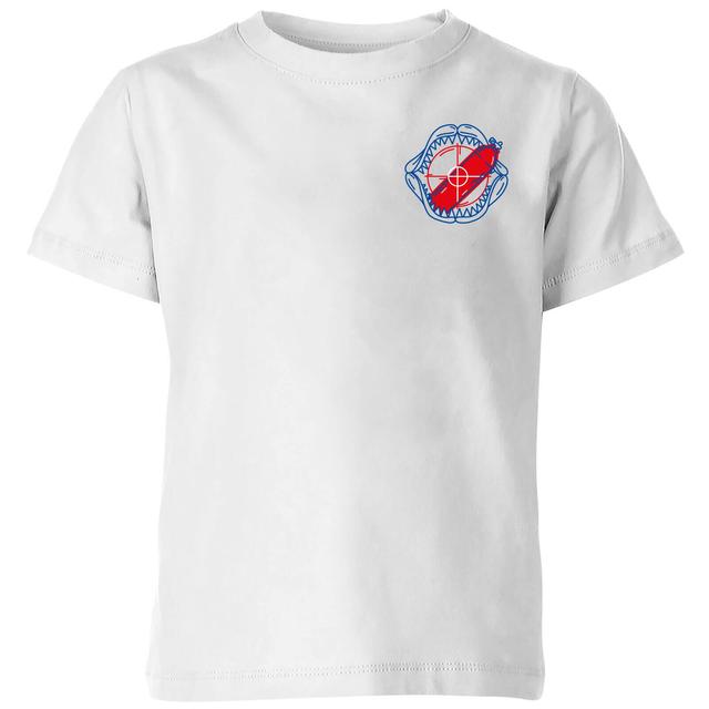 Jaws Smile Kids' T-Shirt - White - 7-8 Years on Productcaster.