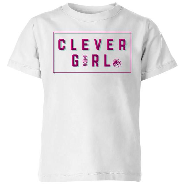 Jurassic Park Clever Girl Kids' T-Shirt - White - 11-12 Jahre on Productcaster.